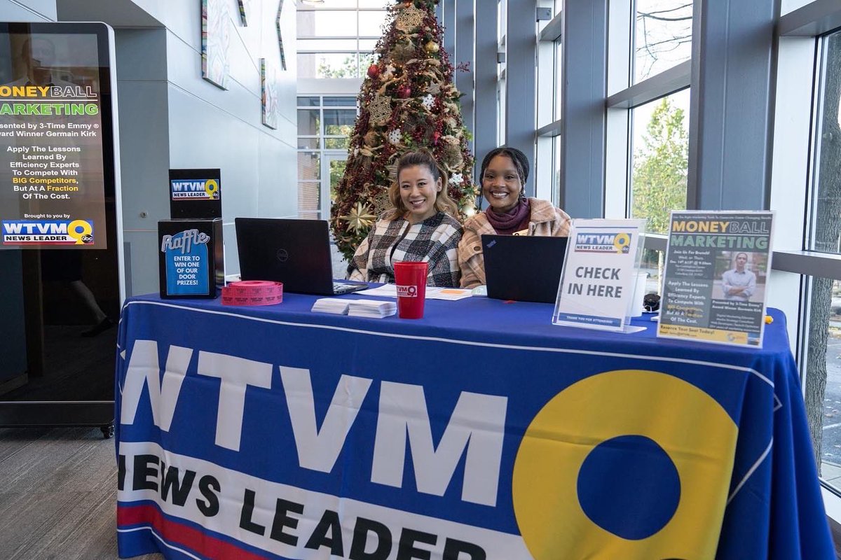 CunninghamCentr's tweet photo. Big thanks to WTVM News Leader 9 for choosing us to host their Moneyball Marketing seminars, where we got to see people from several community businesses come to learn more about best practices for advertising. 👏
#columbusga #colga #phenixcityal #learning #seminar https://t.co/tdGKdr0WsC