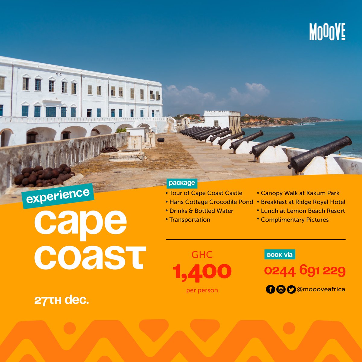 moooveafrica's tweet photo. We have a few slots left for all our group tours happening this December. π₯³
We are only accepting a few bookings for all these trips to ensure we give you the best experience. π
Join the Mooovement by signing up with the link in our bio now.
#DecemberWithMOOOVE #VisitGhana https://t.co/VPPkMS4OVN