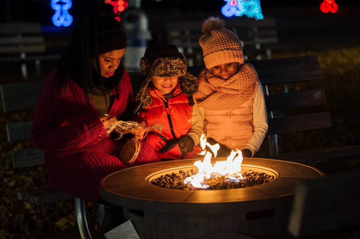 Let it GLOW, let it GLOW, let it GLOW 🤩❄️ We are open tonight and look forward to seeing you!

There are plenty of places to keep warm in-between your stunning snow-covered selfies! Stop by Blitzen's lounge for a drink &amp; a snack, visit the Gift Shop, or make s'mores fireside 😋