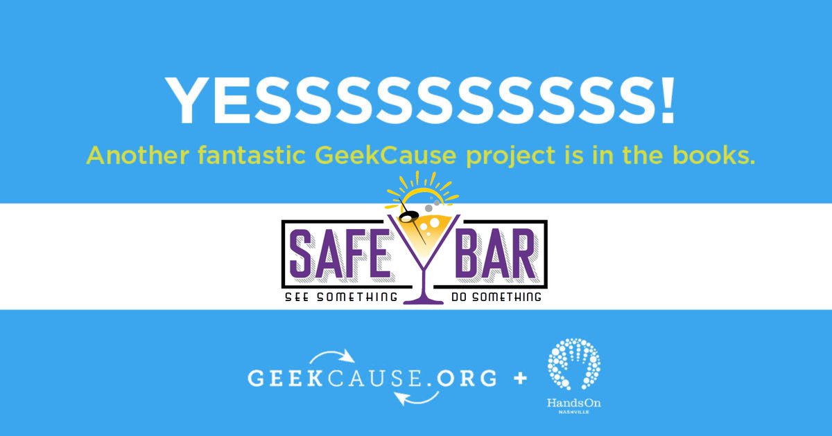 📢📢We’re excited to share the closeout of our latest #GeekCause project, furthering the development of the #SafeBar App w/ <a href="/NashvilleSAC/">Sexual Assault Center of Middle Tennessee</a>! This project wouldn’t have been possible without our two amazing volunteers, Molly Kemp and Michael Bentley. Thank you for your dedication!