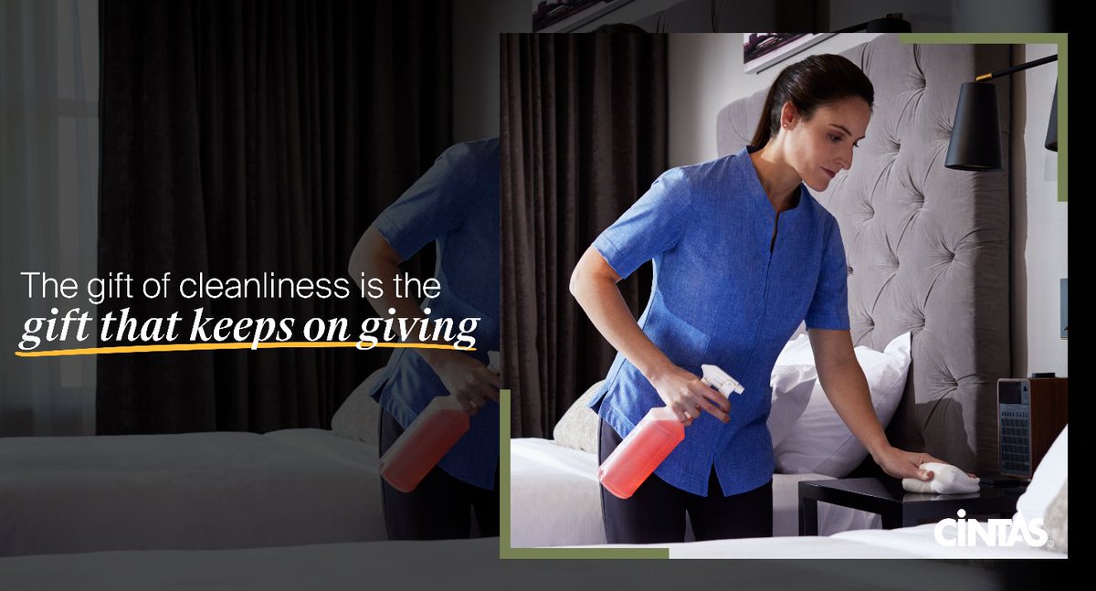 CintasCorp's tweet photo. GIVE THE GIFT OF CINTAS! Cintas Facility Services is a gift that will never disappoint and always keeps you fresh and clean. #hospitality #sofreshandclean #giftthatkeepsongiving #cintas
https://t.co/M1gnHjnCyE https://t.co/ycaPHhst4x