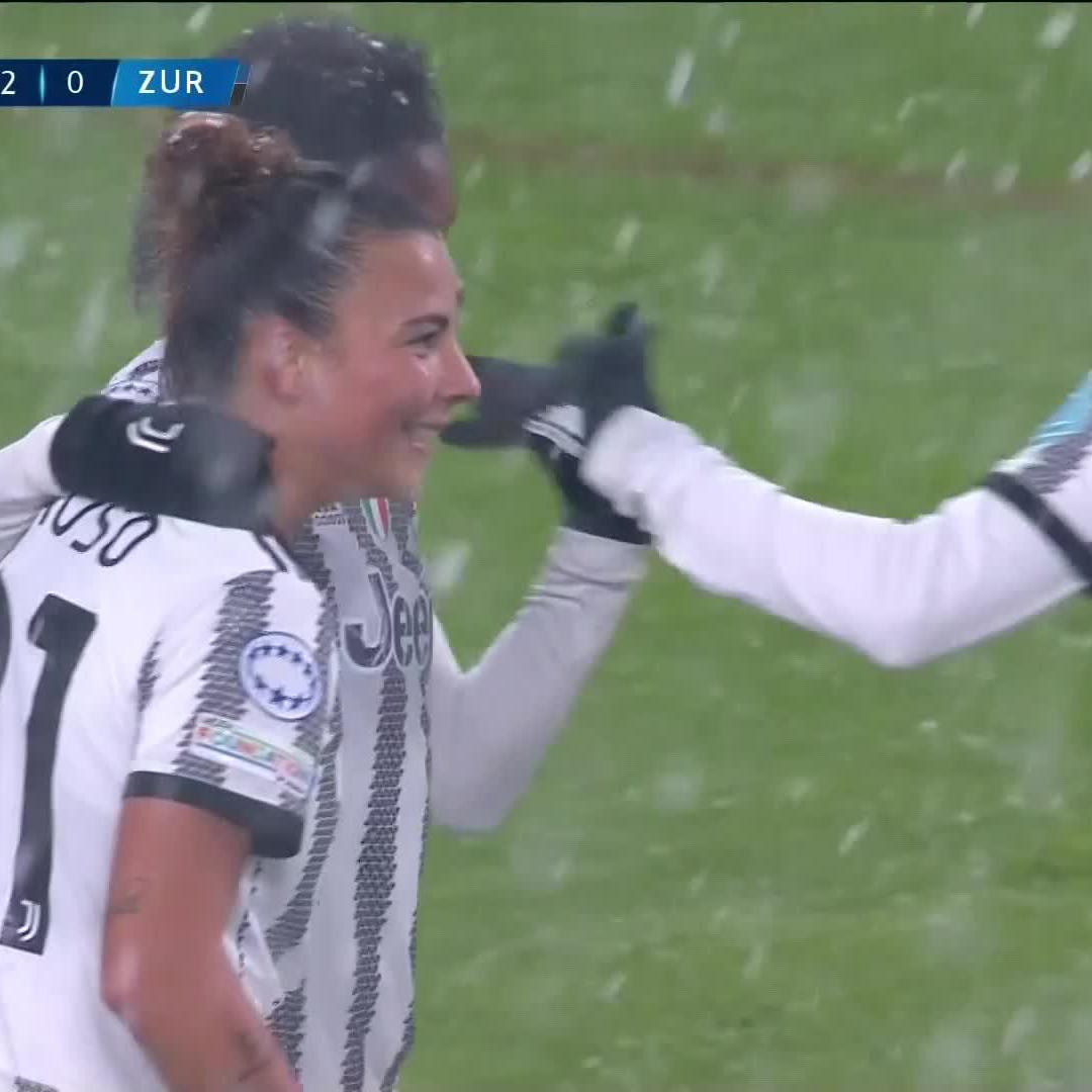It's another for @JuventusFCWomen who are 𝙗𝙖𝙡𝙡𝙞𝙣𝙜 in the snow 👏

🇬🇧 🎙  
🇮🇹 🎙  
🇨🇭 🎙