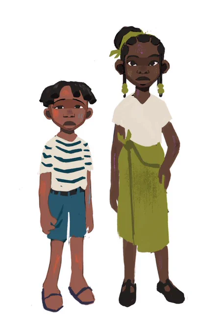Some of the concept art I did for our gobelins graduation movie Thaba Ye :) 