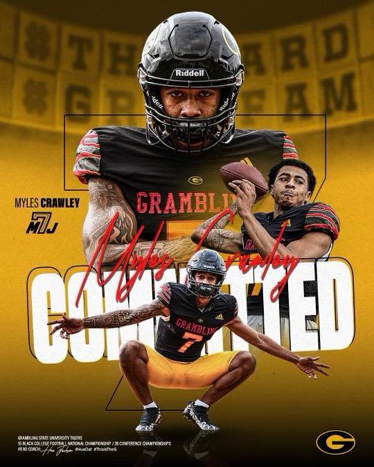 My Nephew <a href="/myles_crawley/">MJ7</a> will be bringing his talents home to join his GramFam!! #gramfam #mj7 #bigarmQB <a href="/Melo_Marv/">M.J. Crawley</a>