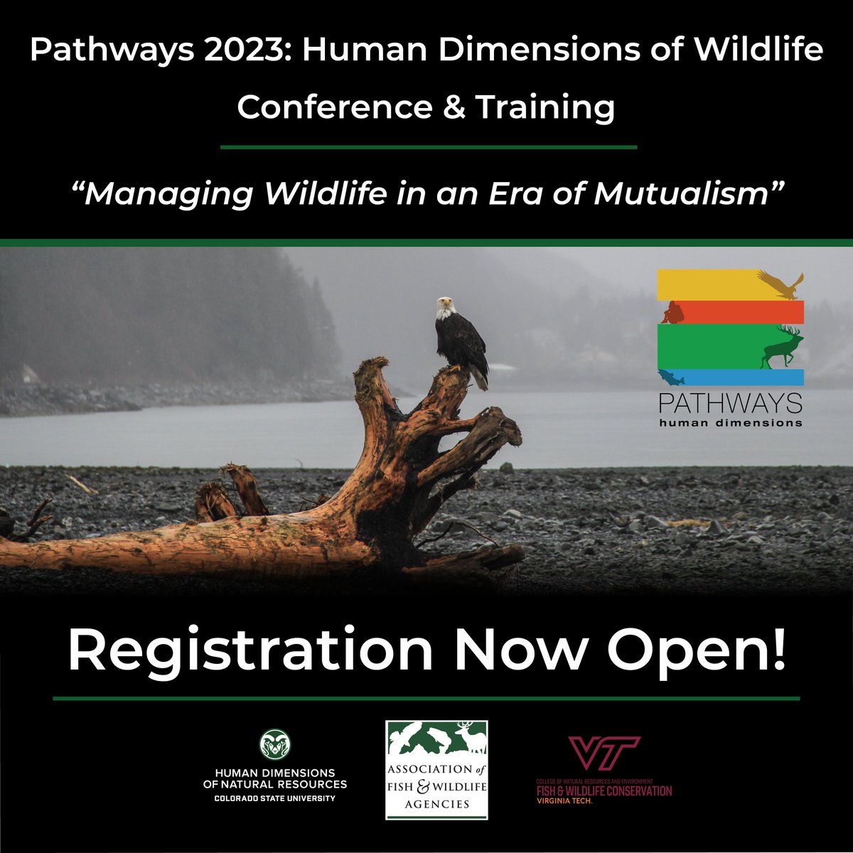Reminder that registration is open for Pathways 2023!                                 Visit our website for information on pricing and registration:
sites.warnercnr.colostate.edu/pathways/23-re…
#Pathways2023 #PathwaysHDW
 - via Whova Event App