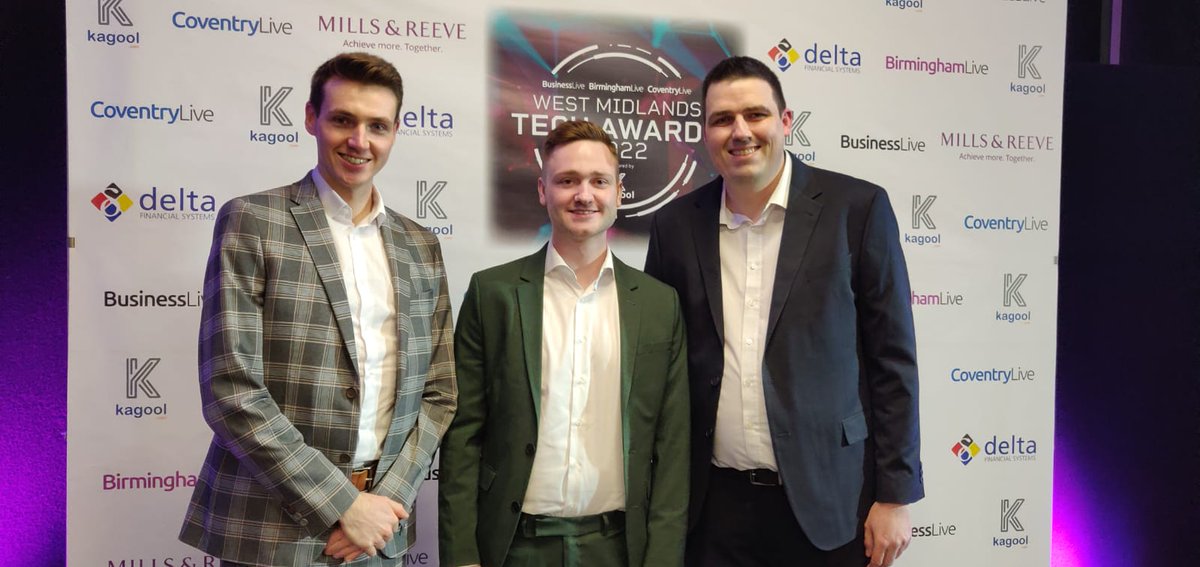 Our dapper chaps have arrived at the #WMTechAwards tonight 🤞🤞🤞