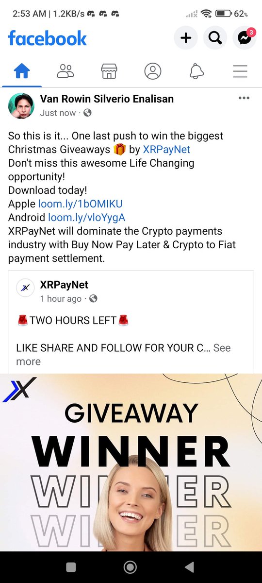 VanzRowin589's tweet photo. @XRPayNet Our last battle to win this biggest life changing Giveaways from @xrpayment
Either we win or not im happy to be doin my part of this project by sharing this huge opportunity, a very reliable &amp; most trusted team partnertship w/ @xrpstik 

@LitoDizonjr1
@Sajecat
@CarnimSilverio https://t.co/0yXztS1s2L
