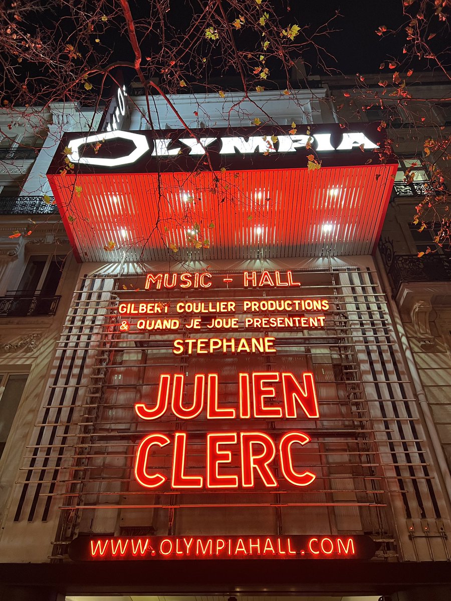 Les 3 dates à l’Olympia de Julien Clerc sont complètes ! - L’équipe de Julien Clerc