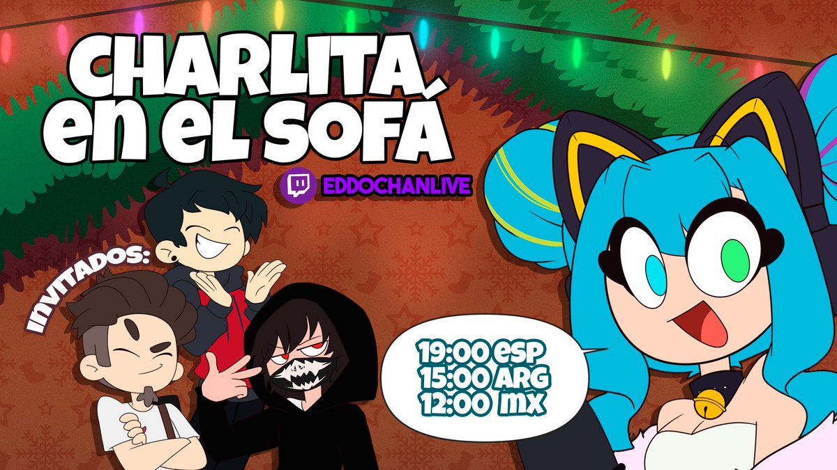 Edd00chan (@edd00chan) on Twitter photo Mañana Viernes 16 de diciembre tendremos charlita con invitados especiales: <a href="/MrDsaster/">Disa</a> <a href="/doblecerox/">Doblecero 🇨🇱🐉🔥</a> <a href="/Bastiancortesxv/">Bastián Cortés ✞ BXV</a>
-Hablaremos sobre fanatismo y cuidado en redes sociales
Los esperamos en: twitch.tv/eddochanlive Mañana Viernes 16 de diciembre tendremos charlita con invitados especiales: <a href="/MrDsaster/">Disa</a> <a href="/doblecerox/">Doblecero 🇨🇱🐉🔥</a> <a href="/Bastiancortesxv/">Bastián Cortés ✞ BXV</a>
-Hablaremos sobre fanatismo y cuidado en redes sociales
Los esperamos en: twitch.tv/eddochanlive