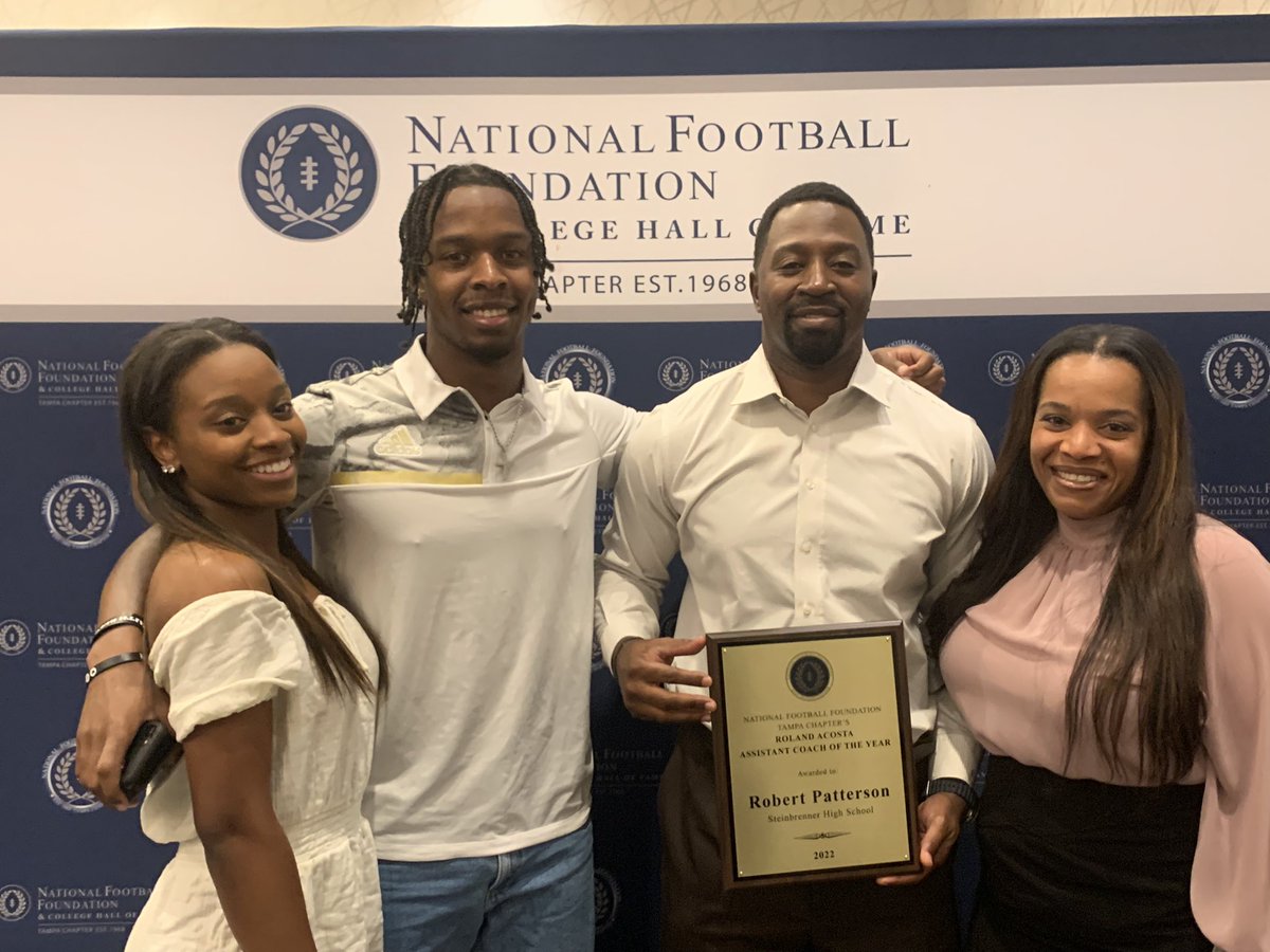 gshswarriors's tweet photo. Congratulations to Coach Patterson for being named Assistant Coach of the Year at today’s NFF Coaches Banquet. https://t.co/bxjCjn21Kl