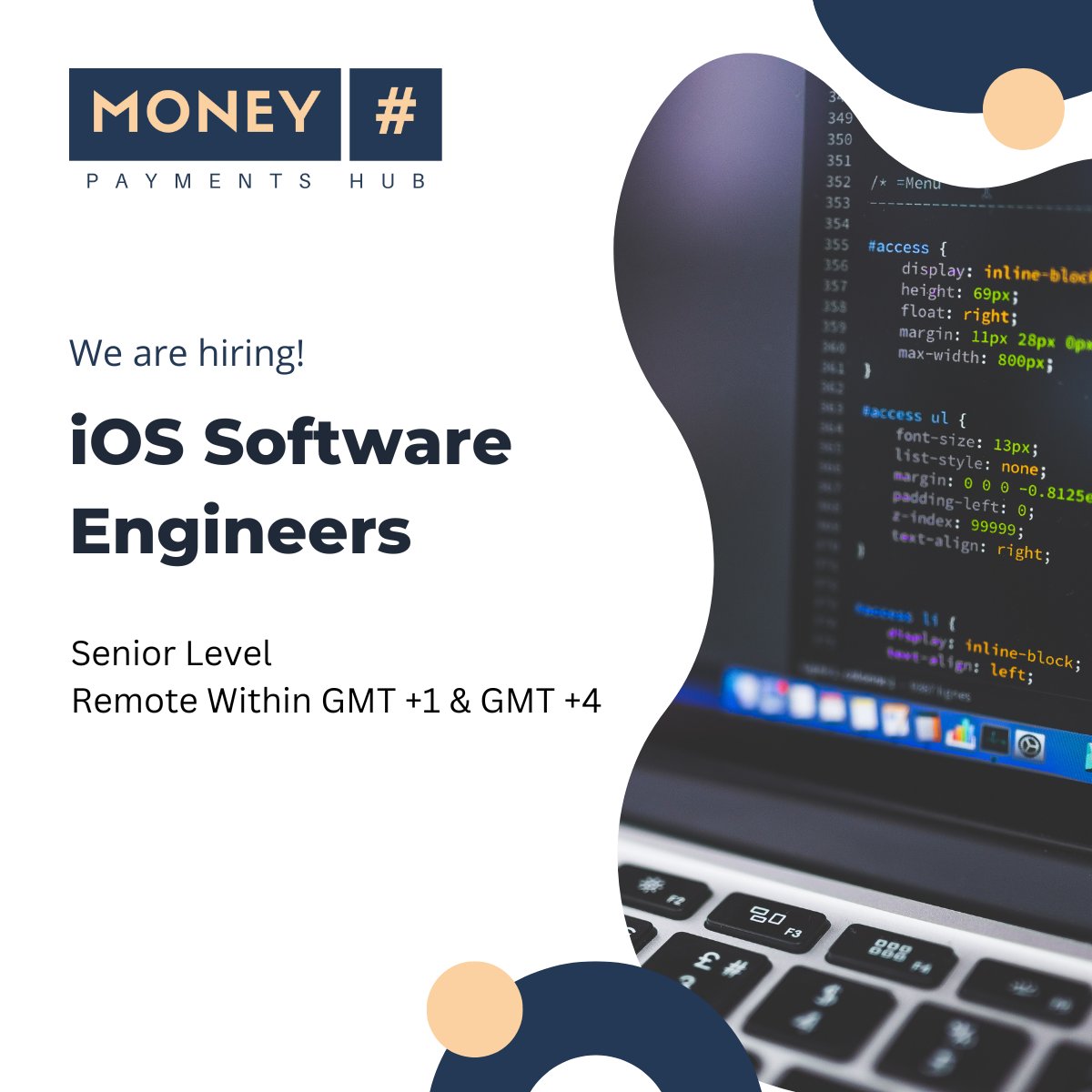 MoneyHash is looking for senior iOS software engineers withinin the EMEA time zone. If you are interested, or have someone to refer, checkout hubs.la/Q01vWr600
#hiring #talent #SFE #mobiledevelopment