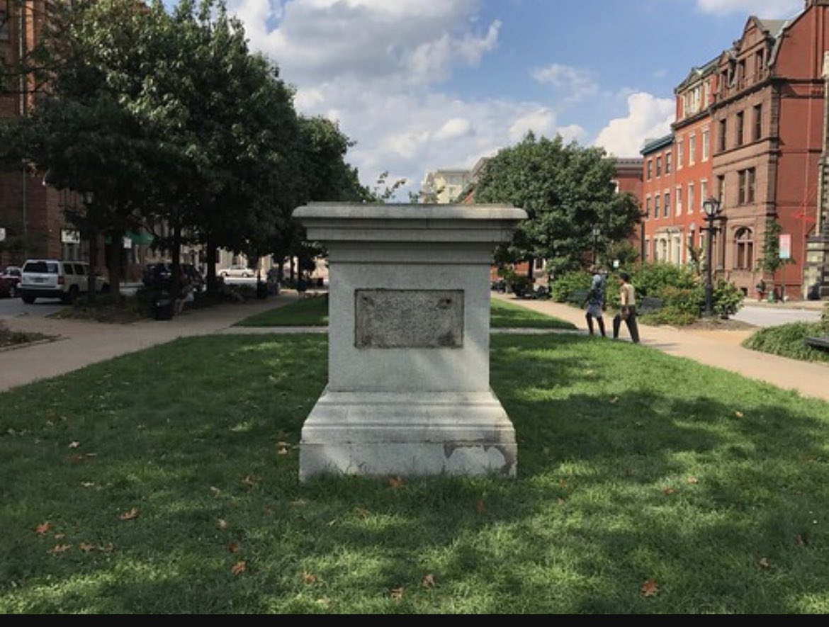 p_mathews's tweet photo. Baltimore’s Mount Vernon Place responds: been there; done that. https://t.co/YTBPhHSQBN