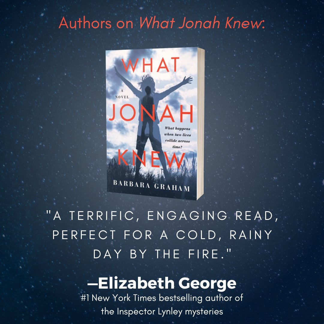I was delighted to see that fellow mystery author Elizabeth George @<a href="/lynleymysteries/">Elizabeth George</a> wrote a @Goodreads review for #WhatJonahKnew. 

Have you reviewed Jonah on Goodreads yet?  I love seeing what readers have to say! goodreads.com/book/show/5931…