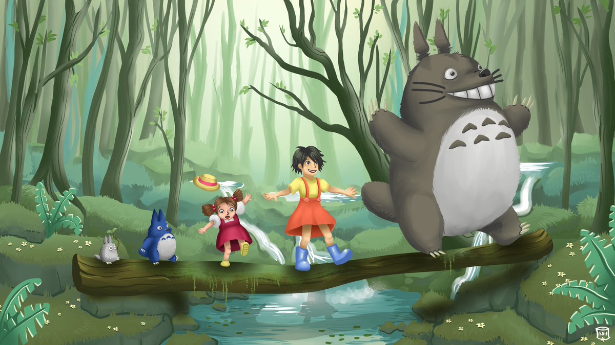 Heya friends! Happy Thursday!👋

Out of all the artwork I've done over the years, this is one of my favorite backgrounds. Drawn for a friend of mine who is obsessed with everything Studio Ghibli!

"Totoro's Forest"
Digital Drawing
February 2021

#totoro #drawing #StudioGhibli