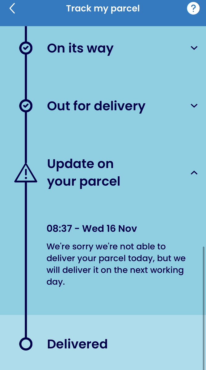 chellls's tweet image. I wonder if my Evri parcel from mid November will ever arrive…. 🤭