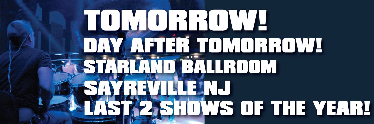 THIS IT IT! LAST TWO SHOWS OF THE YEAR! Let’s go NJ, let’s end this tour with a jolly good time at our usual hang @starlandnj! Tomorrow, Fri dec 16 is SOLD OUT but there are still some tix left for Sat! We won’t be on stage for a bit after these shows so let’s make them count!