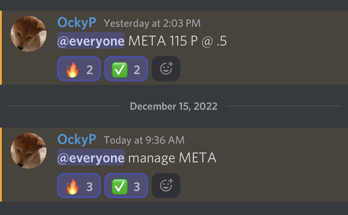 thestockbaby's tweet photo. META 115 P .5 —- 2.00 ✅✅ https://t.co/TLfqAuFLRH