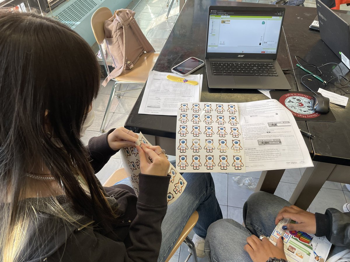 MrAhmedGaming's tweet photo. This week, my students participated in @Amazonβs Future Engineer and Project STEMβs #HourOfAI by coding an #Alexa skill using voice #AI that generates space facts!
#CSForAllNYC #CS4All #Coding #STEM #HourOfCode #Amazon #Code #ProjectSTEM #AmazonFutureEngineer #CompSci https://t.co/quInRNj8fH