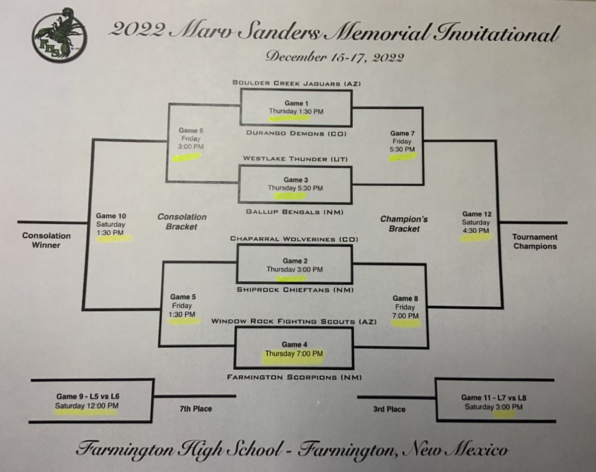 NorthernAZElite's tweet photo. High School Basketball Fans 2022 Maro Sanders Memorial Invitational is kicking off today in Farmington, NM. There are some great matchup today from AZ, UT, CO & NM exciting. #bouldercreek #westlakethunder #gallupbengals #windowrockscouts #maxpreps https://t.co/oMWEq3ELu3