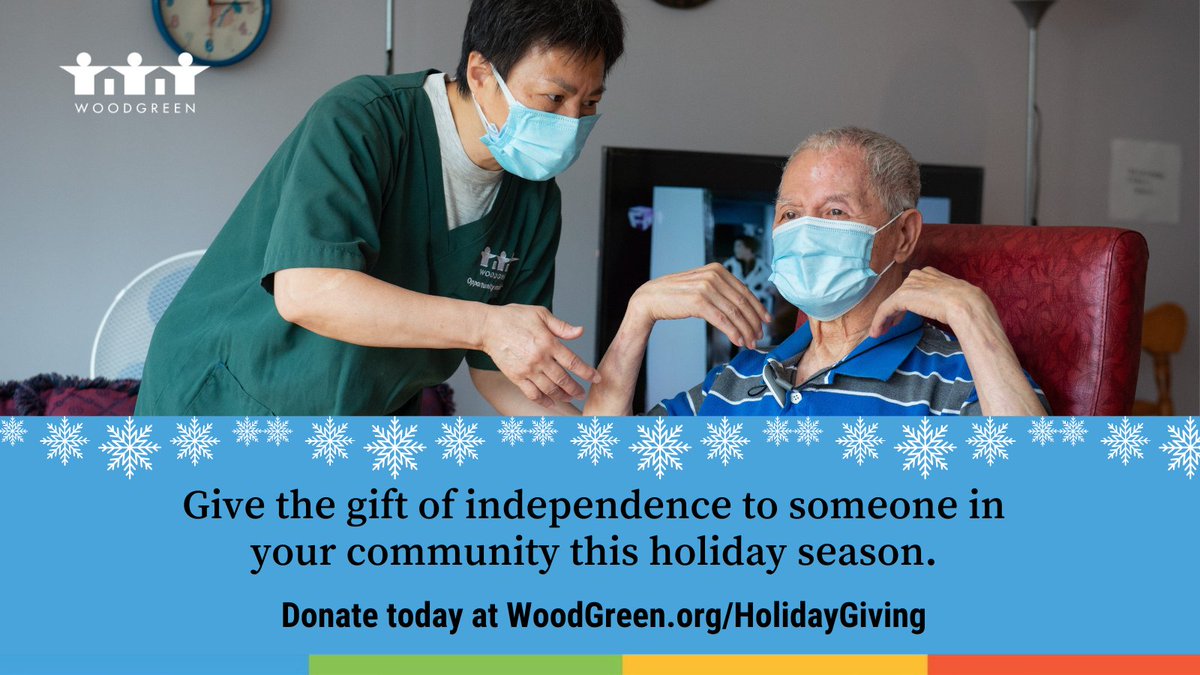This holiday season, your gift will give vulnerable people in your community, such as seniors, the support they need to thrive. Donate today at woodgreen.org/holidaygiving #Toronto #donate #holidayseason