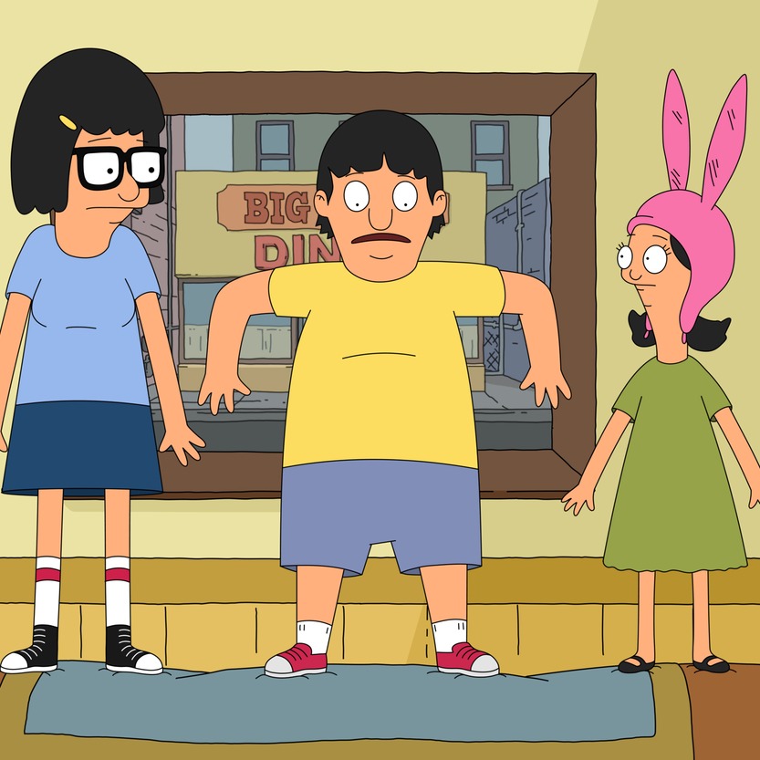 BobsBurgersFOX's tweet photo. It's the 1️⃣st day of Bobsmas! For the next ten days, you'll have to guess the episode from a photo and a quote. 

Starting off with:
"It's an architectural turducken!" — Gene https://t.co/XWLL7LgJlA