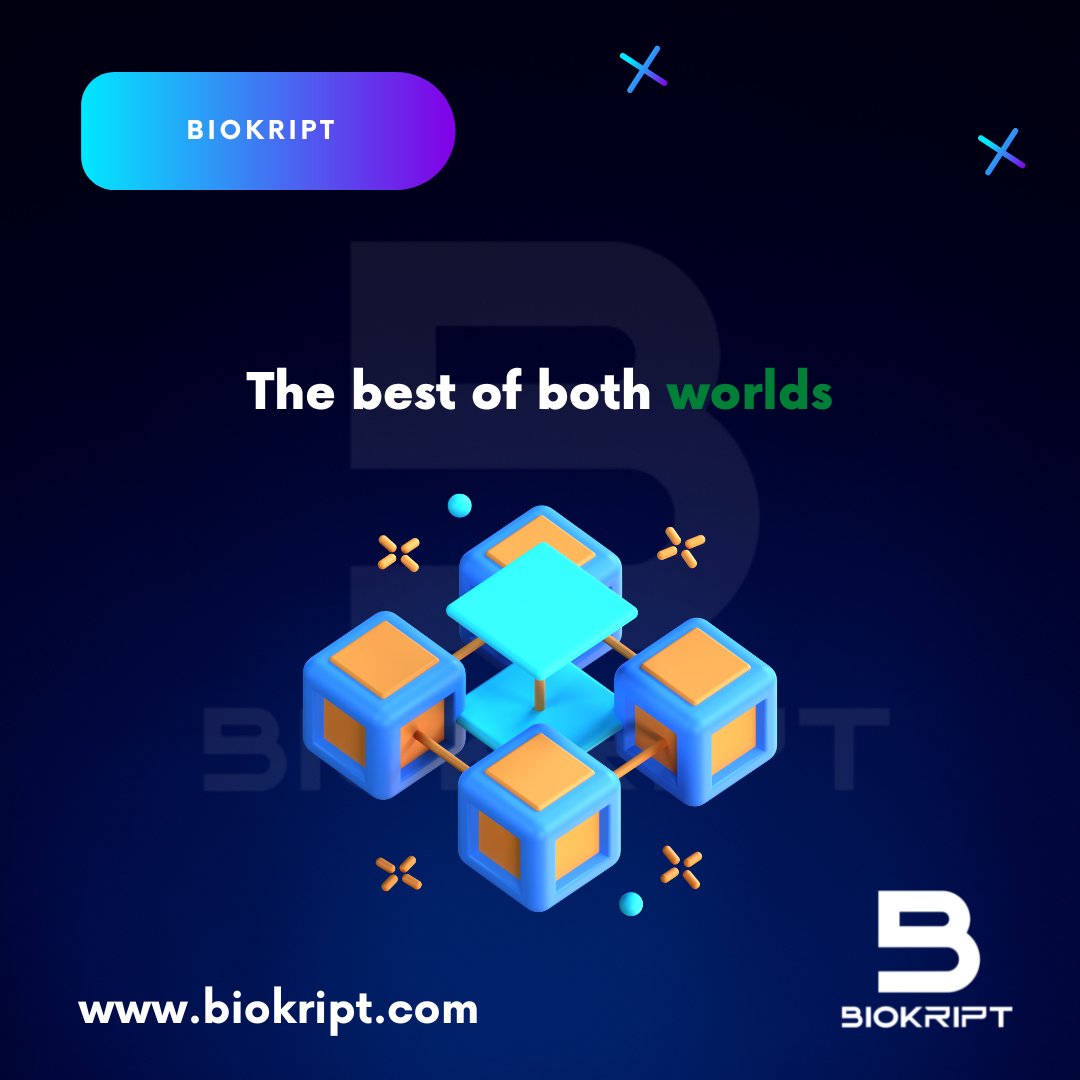 biokript's tweet photo. We bring centralized and decentralized features together to give you an exchange you can feel safe to trade with. 

Read more here: https://t.co/WJwilR4mkH

#Biokript #crypto https://t.co/ouZxlZsVng