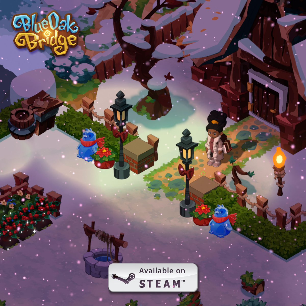 blueoakbridge's tweet photo. ✨Retweet for the chance to win a free game!✨ Contest ends December 29th. Winner from the last contest: @AxisDeerling 💙🥕 #gameart #indiegame https://t.co/rJ5mVv1uBW