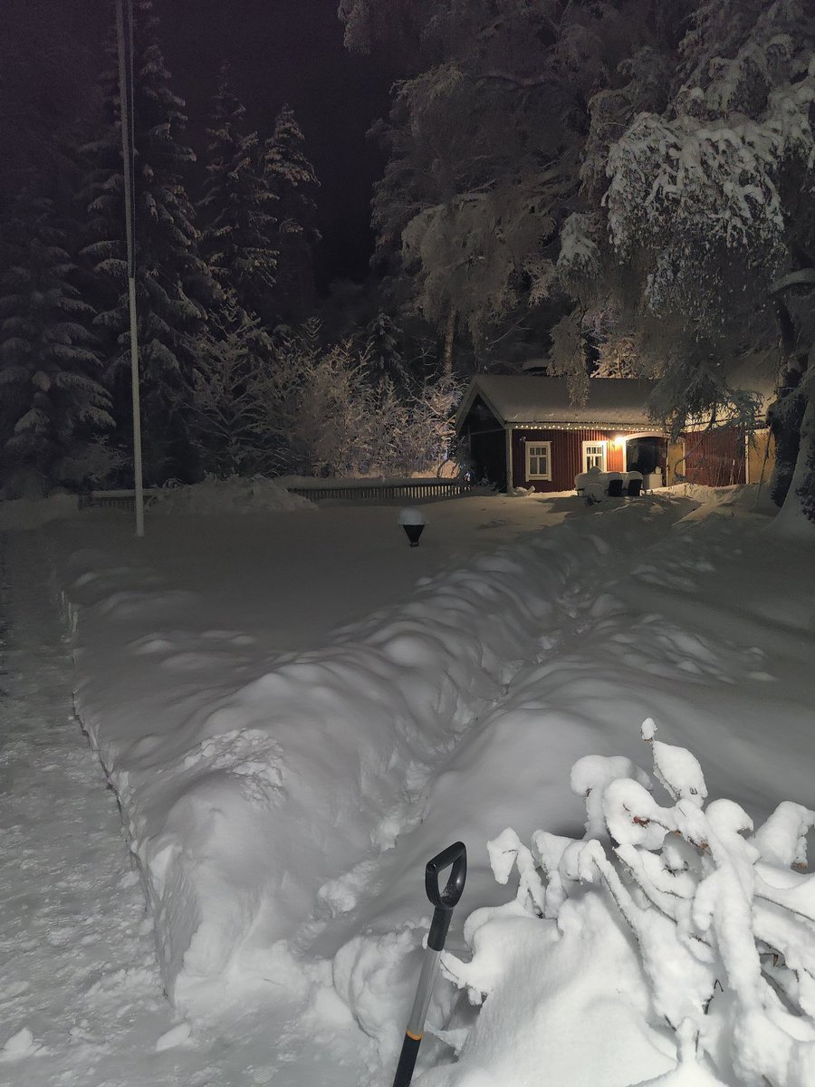 Kiva 🙏 muutamaan tuntiin ei ole satanut yhtään lunta 😳