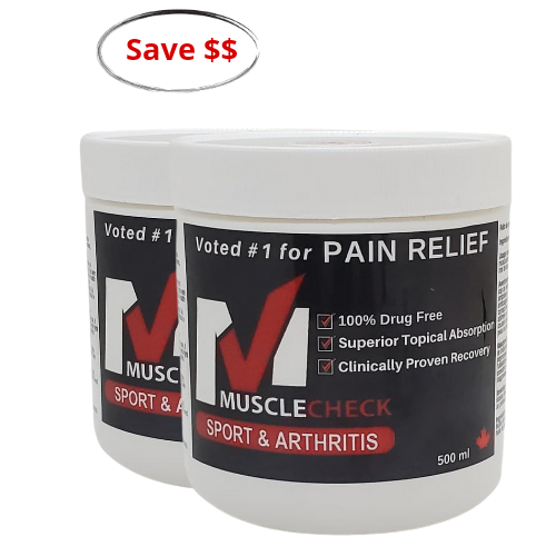 MuscleCheck1's tweet photo. 2 pack 500ml JAR THERAPEUTIC PAIN RELIEF

$235.00
Black Friday Sale! – use your coupon code!
2 pack of 500 ml size Therapeutic size jar of Muscle Check Sport &amp; Arthritis ointment pain relief.

https://t.co/ce62cmllnS https://t.co/zApWJF321g