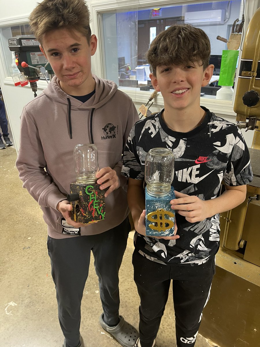 STEMatShenango's tweet photo. 7th grade gumball machines turned out 🔥🔥🔥🔥🔥🔥🔥 https://t.co/ewQngnKR2n