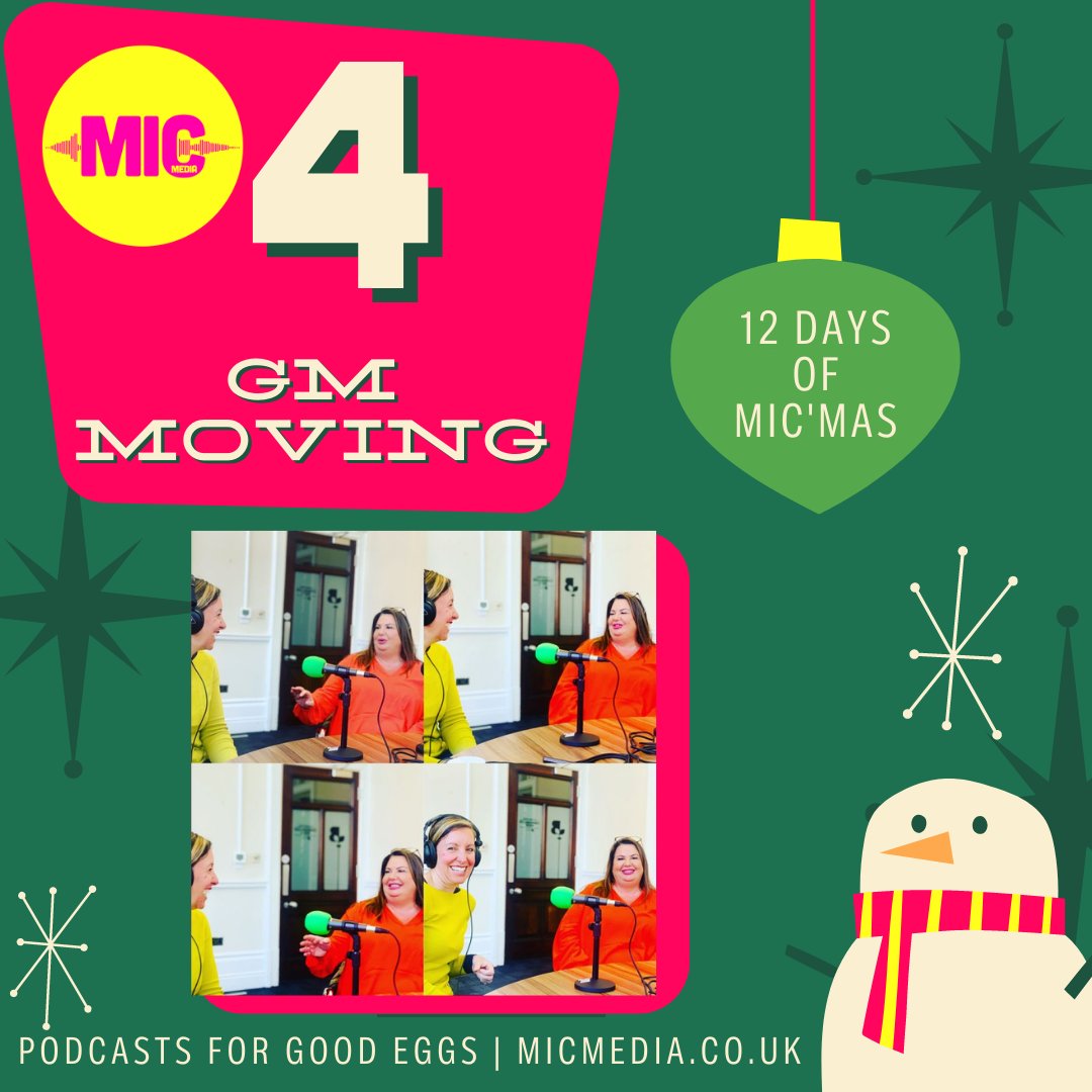 MicMediauk's tweet photo. 4️⃣ #MICmas GM Moving
This year we worked with @GreaterSport's @GmMoving Greater Manchester's movement for movement
We produced series 2 of their podcast - it's a tour of GM, speaking to people & partners who are enabling active lives for all
Listen⬇️ https://t.co/qq7jZM9Hwx https://t.co/D0uOH3nGY7