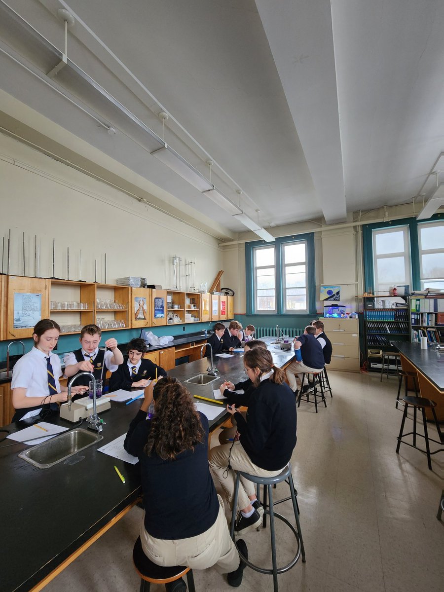 The grade 7 class demonstrated their excellent cooperation skills in the lab this week. Designating roles based on their strengths and collecting data accurately as a team  are key skills when working independently in the lab!