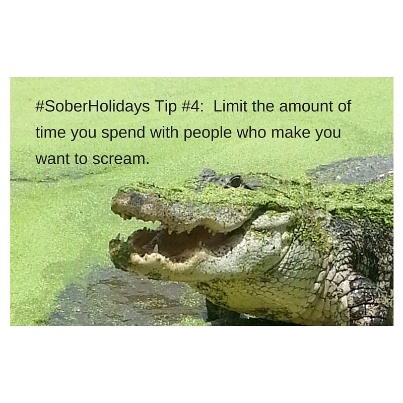 LifeinRecovery2's tweet photo. #SoberHolidays Tip 4 Limit the time you spend with relatives who make you crazy! #recovery  #soberposse More tips: https://t.co/tjboNBmI4Z https://t.co/RingSgm6jm