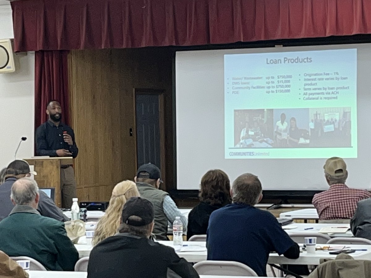 CommunitiesU's tweet image. CU staff Kevin Tillman and Gaylene Riley spoke today at the Critical Infrastructure Funding &amp;amp; Apprenticeship Workforce Impact Partners Grant Workshop in Coalgate, OK. #ruralmatters