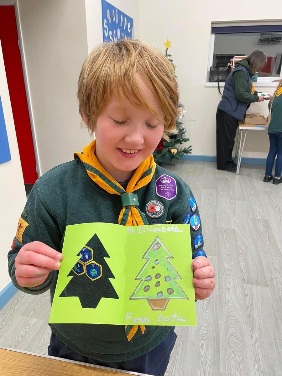 The Cubs have been making Christmas cards for every resident  at Wessex House <a href="/SomersetCare/">Somerset Care</a>   Santa has delivered them!