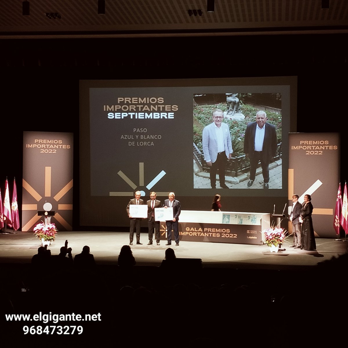 INIELGIGANTE's tweet photo. En la gala del @diariolaopinion
#ImportantesLaOpinion 2022 en el auditorio "Margarita Lozano" de #lorca #regiondemurcia
Gigantes Pilar Walls y @danycamposf, enhorabuena!!!
🙌🙌🧡
#empresa #26añosgigante https://t.co/mLvwhBHmIN