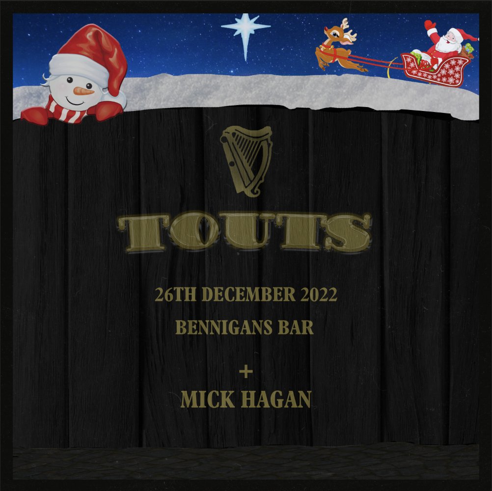 Only 9 tickets left for our Derry Christmas show Don't sleep in folks! linktr.ee/Touts