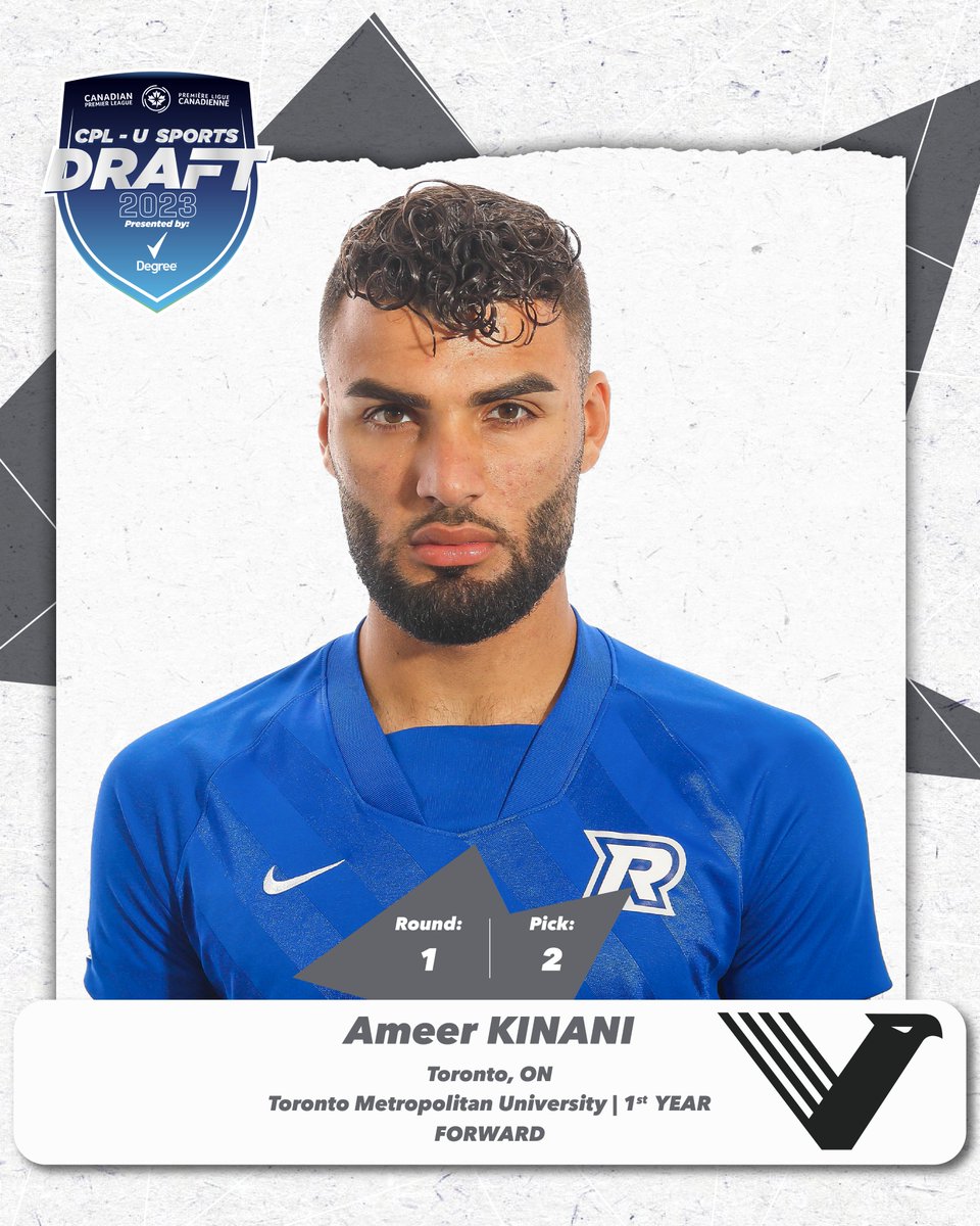 CPLsoccer's tweet photo. Going back-to-back 🦅

@vanfootballclub select forward Ameer Kinani second overall from @tmubold https://t.co/dD0ZxZd8Vs