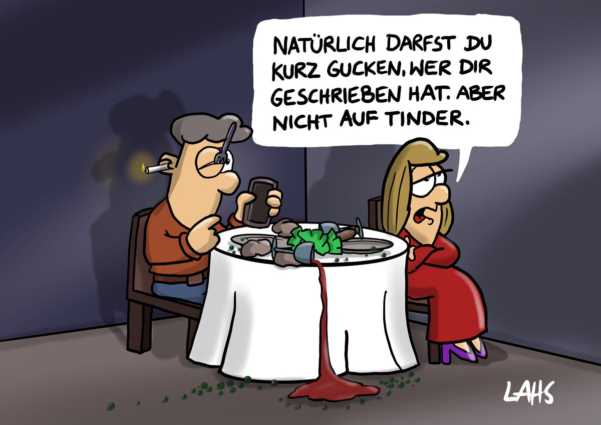 #lahs #cartoon #witzig #humor #tindernightmares #tinder #lustig #date #firstdate #beziehung
