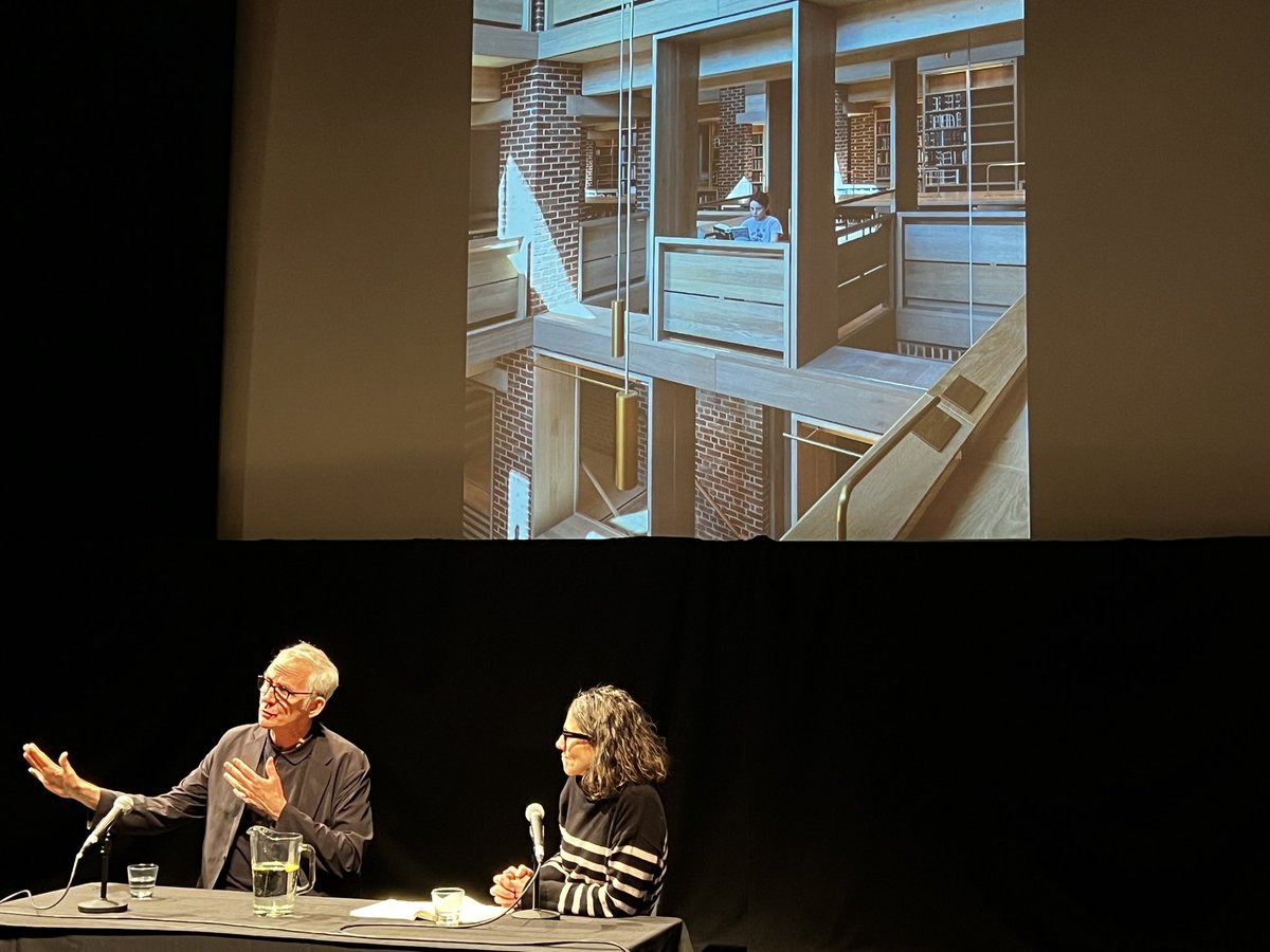 Niall McLaughlin to <a href="/GeorgeFergusonx/">People & Cities</a>  asking his view on losing #bristol Central Library: ‘I would fight like hell to keep it if I were you’ <a href="/DesignWest1/">Design West</a>