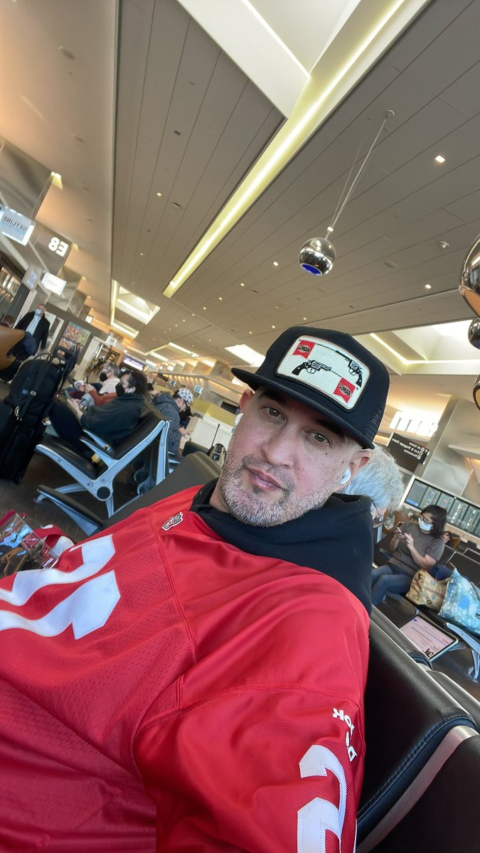 Eros (@erosresmini) on Twitter photo Walking through <a href="/flySFO/">San Francisco International Airport (SFO) ✈️</a> fist bumping other <a href="/49ers/">San Francisco 49ers</a> fans on the way to #TNF life is good. Walking through <a href="/flySFO/">San Francisco International Airport (SFO) ✈️</a> fist bumping other <a href="/49ers/">San Francisco 49ers</a> fans on the way to #TNF life is good.