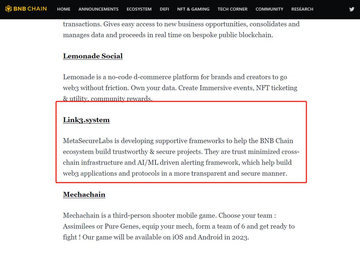 MetaSecureLabs-Link3 (@metasecurelabs) on Twitter photo <a href="/metasecurelabs/">MetaSecureLabs-Link3</a> is one of the 31 teams selected for BNB European Innovation Incubator ~ Thank our community so much for supporting us 😝😝😝😝 let’s cheer up for this success! <a href="/metasecurelabs/">MetaSecureLabs-Link3</a> is one of the 31 teams selected for BNB European Innovation Incubator ~ Thank our community so much for supporting us 😝😝😝😝 let’s cheer up for this success!
