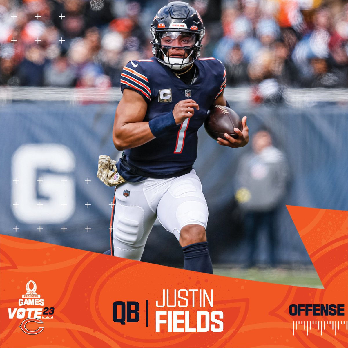 Y’all hit that retweet button for me. Appreciate y’all!! #ProBowlVote #DaBears @justnfields