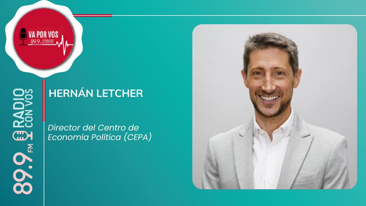 [AHORA🔴] Hablamos con <a href="/hernanletcher/">Hernán Letcher</a> | Director del Centro de Economía Política (CEPA) | en #VaPorVos  ⚡| con <a href="/oorquera/">Oscar Orquera</a> y <a href="/sergrosso/">Sergio Rosso</a>| 📻 por <a href="/radioconvos899/">Radio Con Vos 89.9</a>