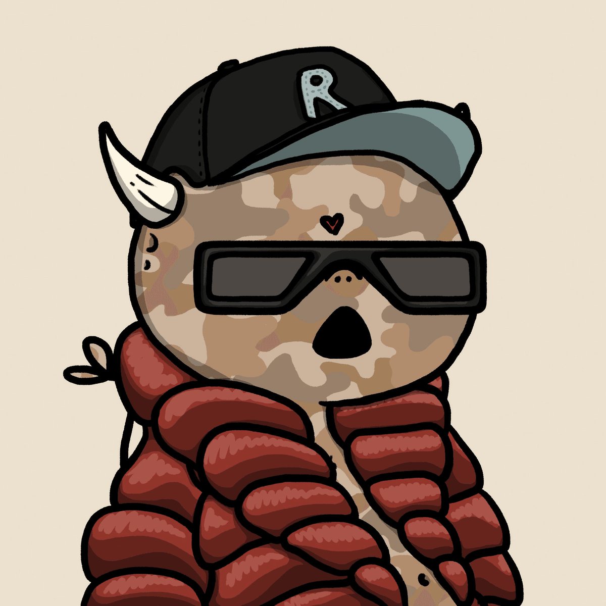 S/o <a href="/MISStiffanyMA/">misstiffanyma.eth</a> &amp; <a href="/Mattfinemusic/">Matt Fine</a> for hooking it up with a <a href="/RunawaysNFT/">Runaways of The Neverworld | ROTN</a> trunk live on spaces tonight! 

Was a tough decision but had to give this lil dude a home #ROTNreveal