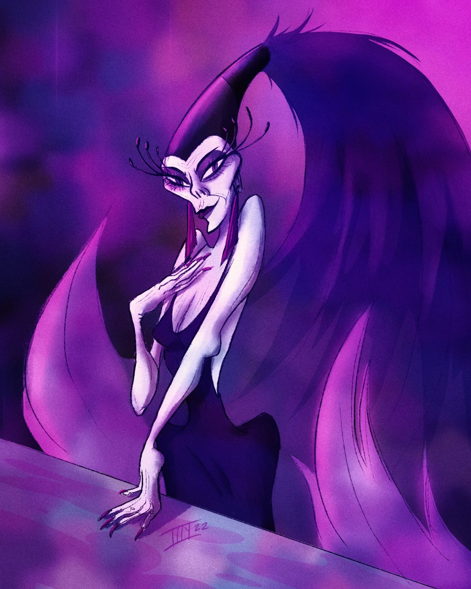 izzystration's tweet photo. Can’t believe Emperor’s New Groove turns 22 today and gave us this icon 💜 #emperorsnewgroove #yzma #disney https://t.co/GDkXGJL6VG