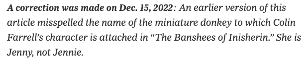 Journalists: Always get the donkey's name