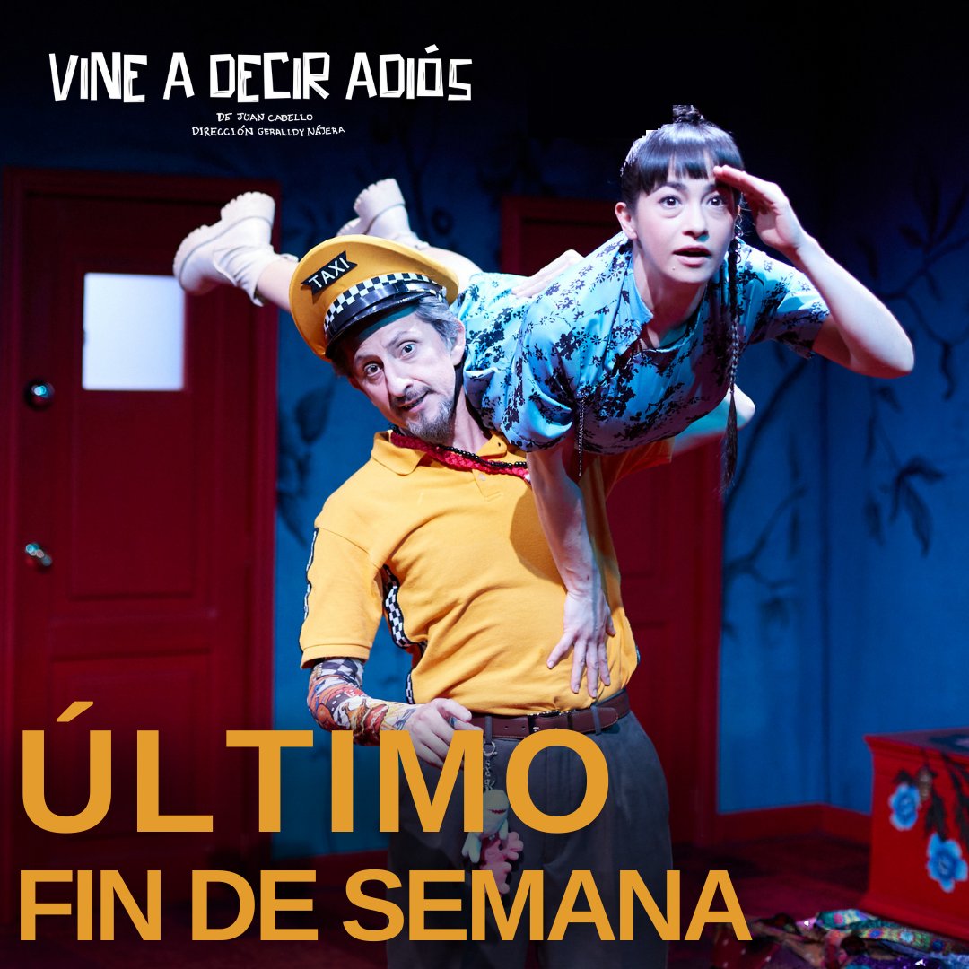 Nuestra temporada está llegando a su fin 😭 compra ya tus boletos y asiste este fin de semana al Foro Lucerna para disfrutar de #VineADecirAdiós 🎭

Boletos: bit.ly/3BMJviR