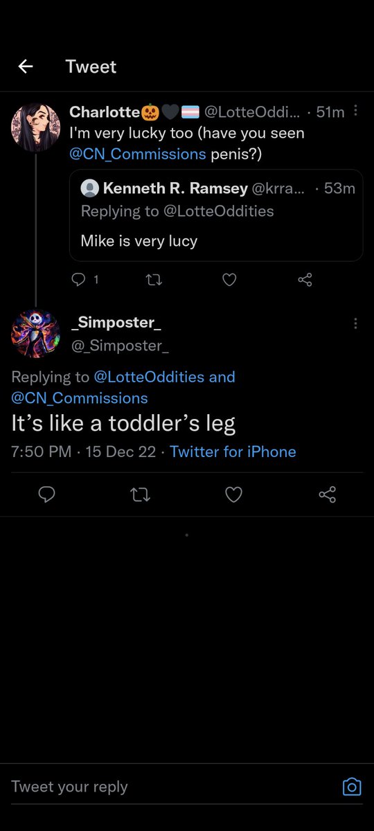 Charlotte🎃🖤🏳️‍⚧️ on Twitter: "You guys have to see the bj gif I just