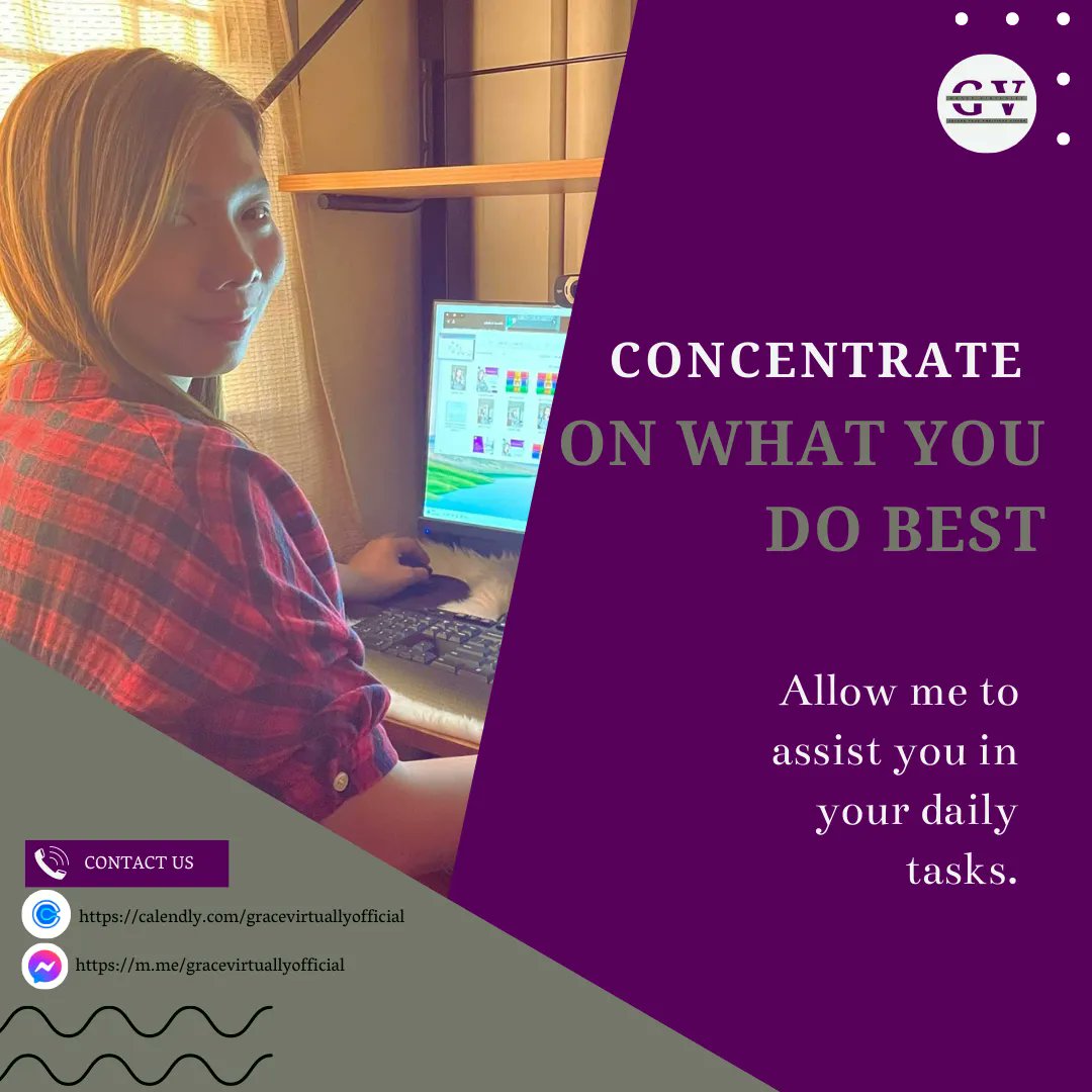 gracevirtually0's tweet image. If you are the only one who maintains your business going, owning a business may be incredibly stressful. 😩

Allow me assist you ☺️ 
#gracevirtuallyofficial #marketing  #branding